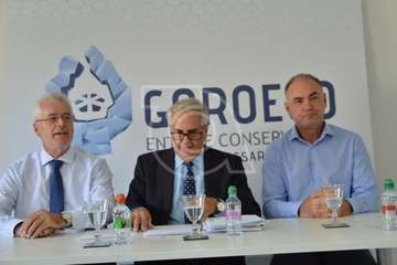 GoroEco arremetió contra los gobernantes del Ayuntamiento en una rueda de prensa  (Foto TA)